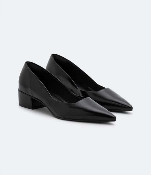Zapato Scarpin Básico con Tacón Bloque