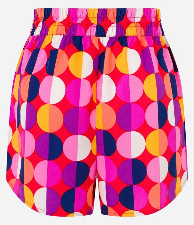 Salida de Playa Short en Chiffon con Lazo en la Cintura y Estampa de Lunares 6