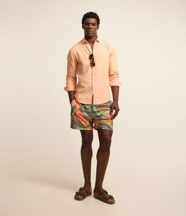 Camisa Comfort Básica en Lino