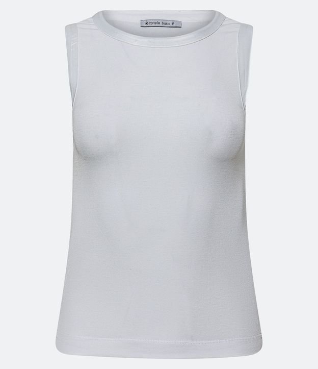 Blusa de Punto con Detalle en Satén