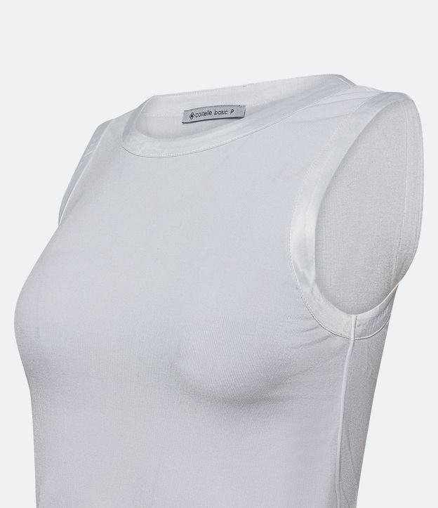Blusa de Punto con Detalle en Satén 6
