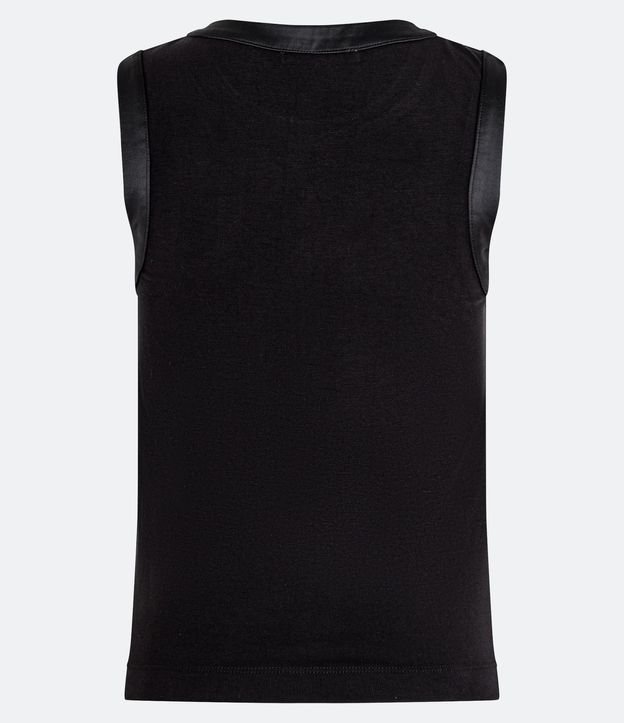Blusa de Punto con Detalle en Satén 10