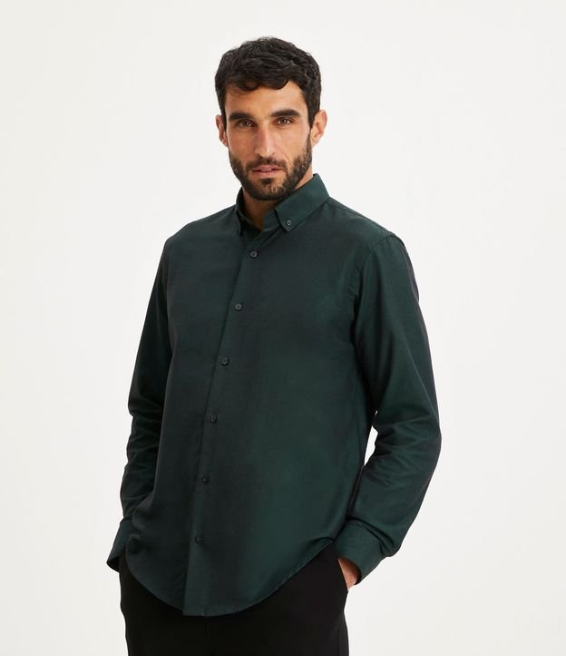 Camisa Regular Básica en Oxford