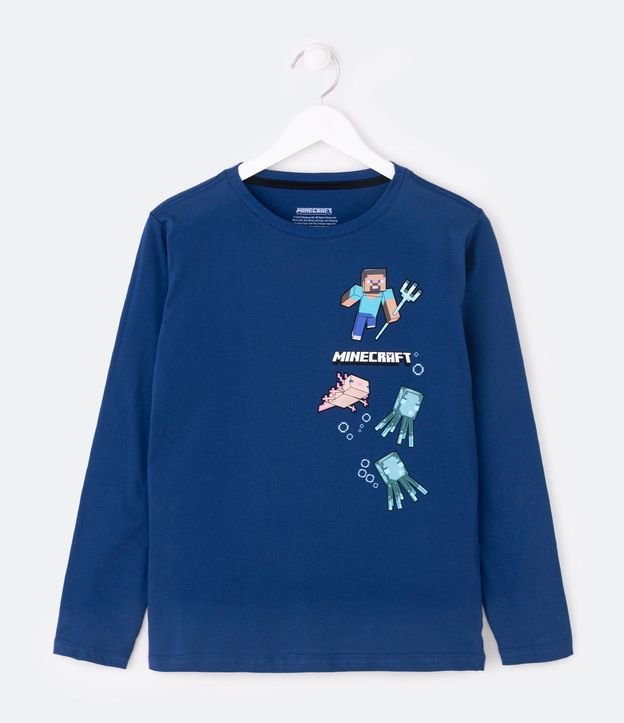 Remera Infantil Estampado Minecraft - Talle 5 a 14 años