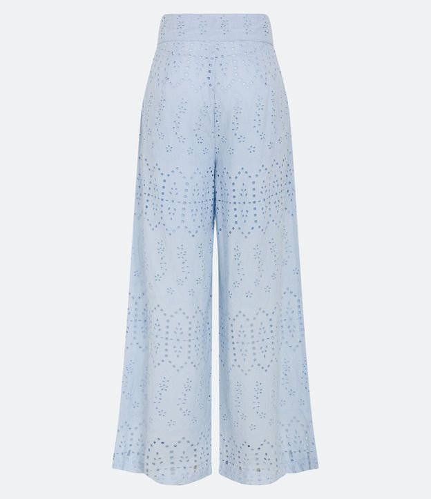 Pantalón Pantalona en Laise Textura de Flor y Bolsillos 6