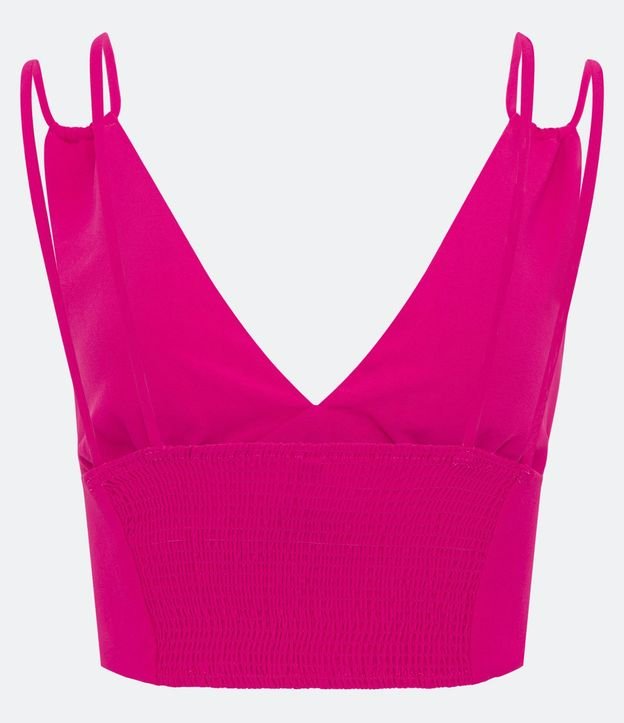 Blusa Cropped Sastrería con Aletas 5