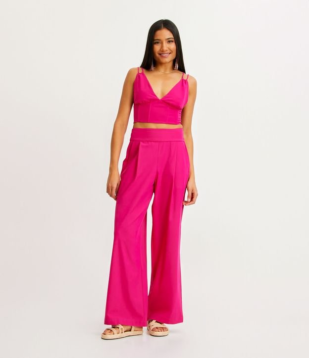 Blusa Cropped Sastrería con Aletas 2
