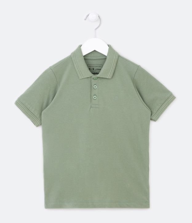 Polo Infantil con Botones Delanteros - Talle 5 a 14 años