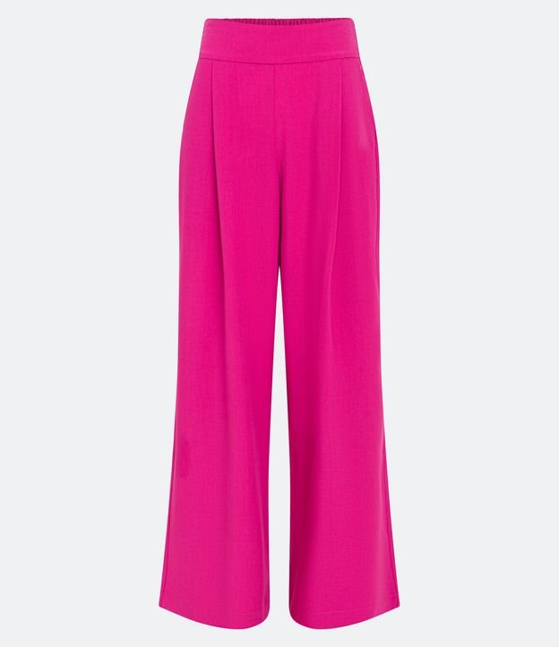 Pantalón Pantalona en Crepé con Pliegues