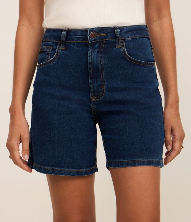 Short Jeans Clássico con Cintura Média 4