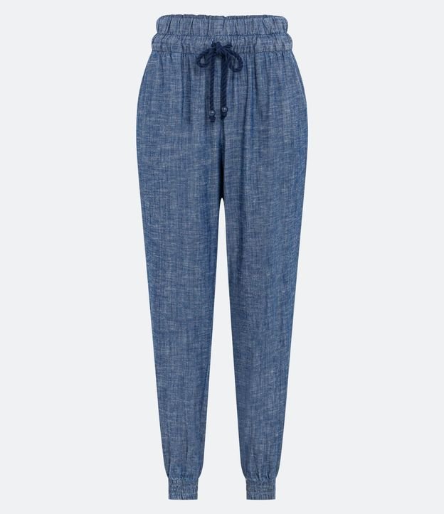 Pantalón Jogger Jeans con Lazo
