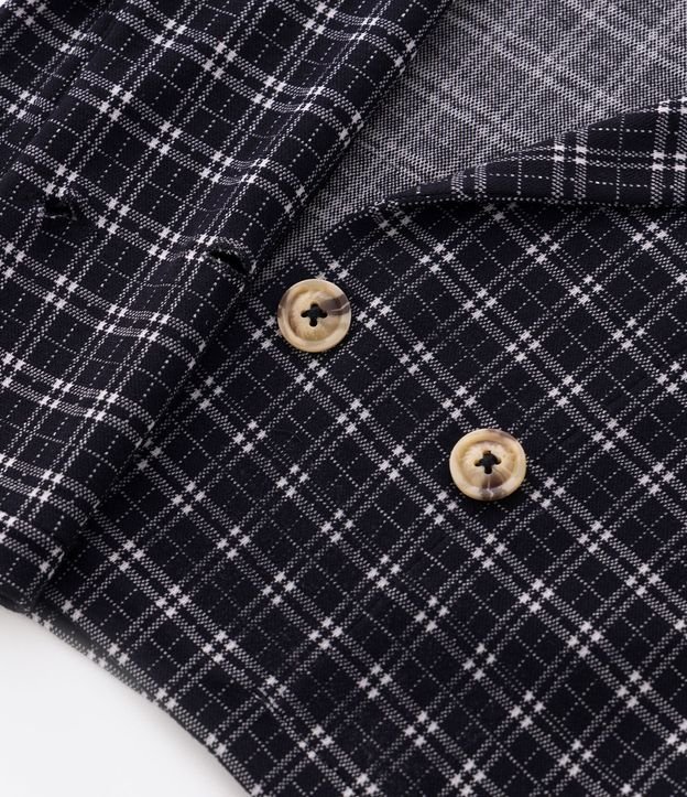 Campera Infantil Texturizado con Estampado de Cuadros - Talle 5 a 14 años 4