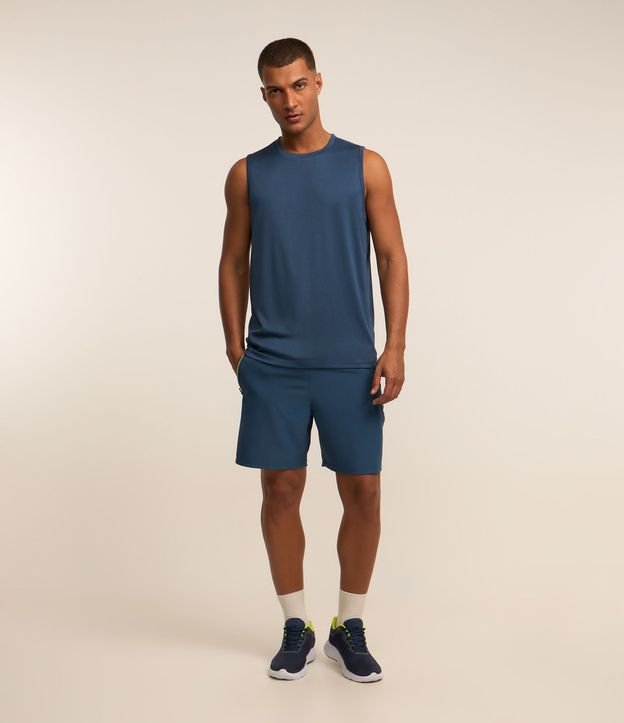 Bermuda Deportiva con Bloques de Color y Bolsillos con Cremallera