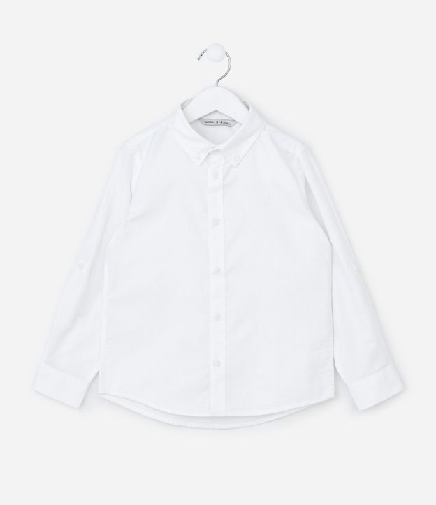 Camisa Infantil Manga Larga en Tricolina - Talle 5 a 14 años 3