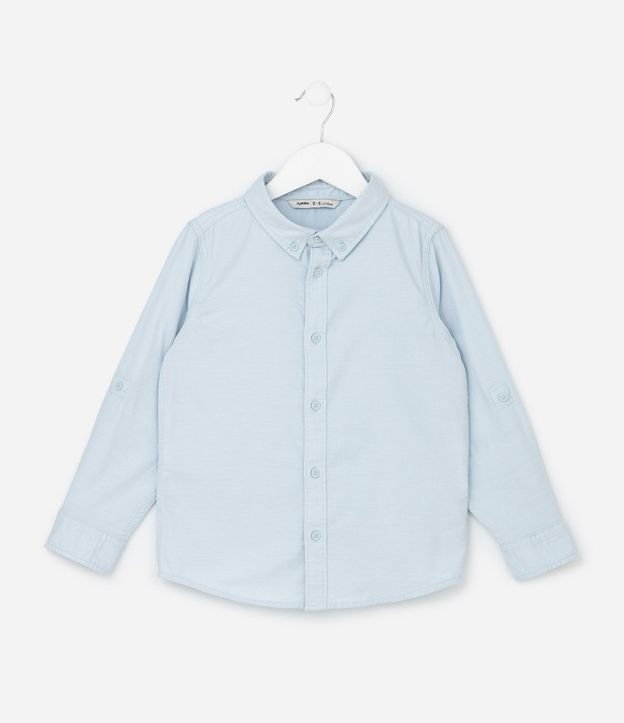 Camisa Infantil Manga Larga en Tricolina - Talle 5 a 14 años 2