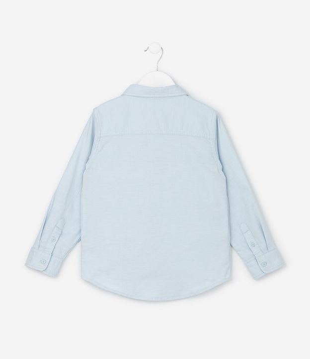 Camisa Infantil Manga Larga en Tricolina - Talle 5 a 14 años 3