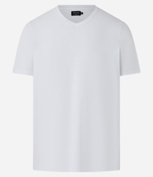 Remera Slim en Algodón Peruano con Cuello V 5