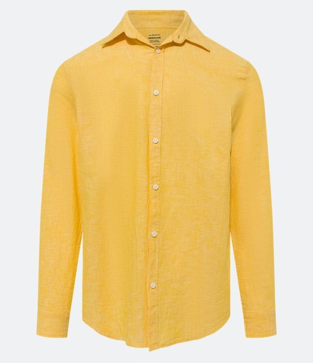 Camisa Comfort Básica en Lino 5