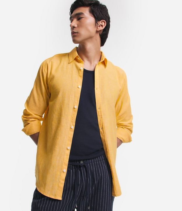 Camisa Comfort Básica en Lino 3
