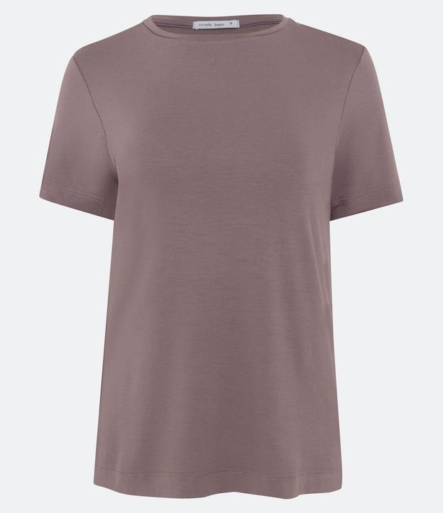 Blusa Básica en Viscosa con Escote Redondo 5