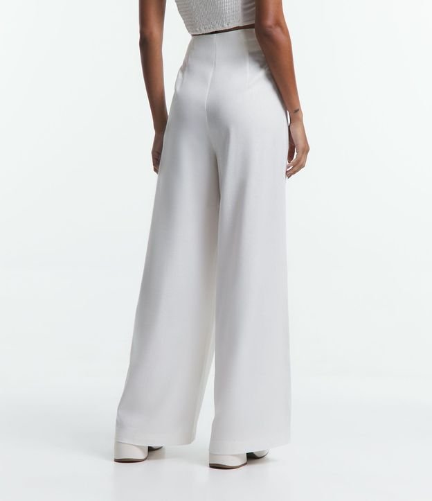 Pantalón Pantalona en Lino con Pliegues y Bolsillos 3