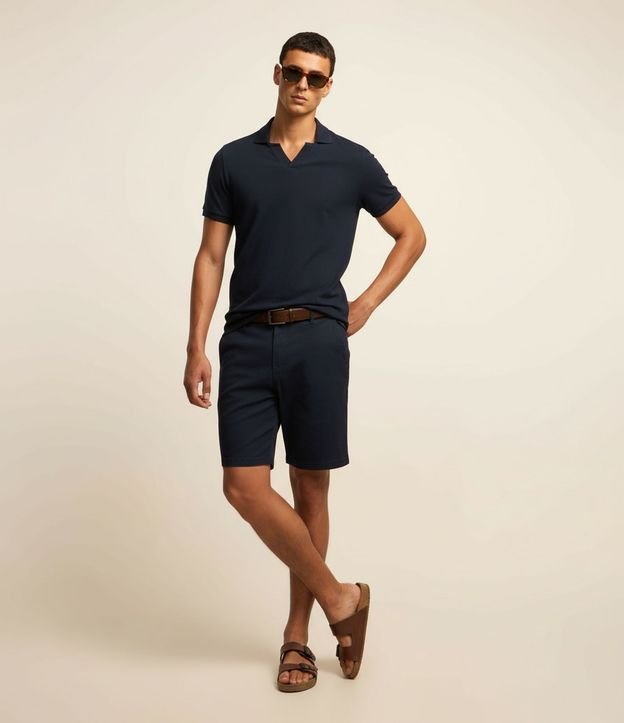 Bermuda Slim en Sarga con Elastano
