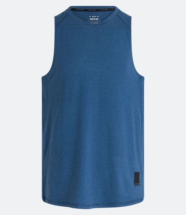 Musculosa Regular Deportiva con Etiqueta en el Bajo y Detalle Contrastante 6