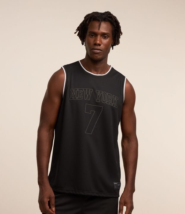 Musculosa Deportiva de Baloncesto en Dry Fit con Estampado New York 7
