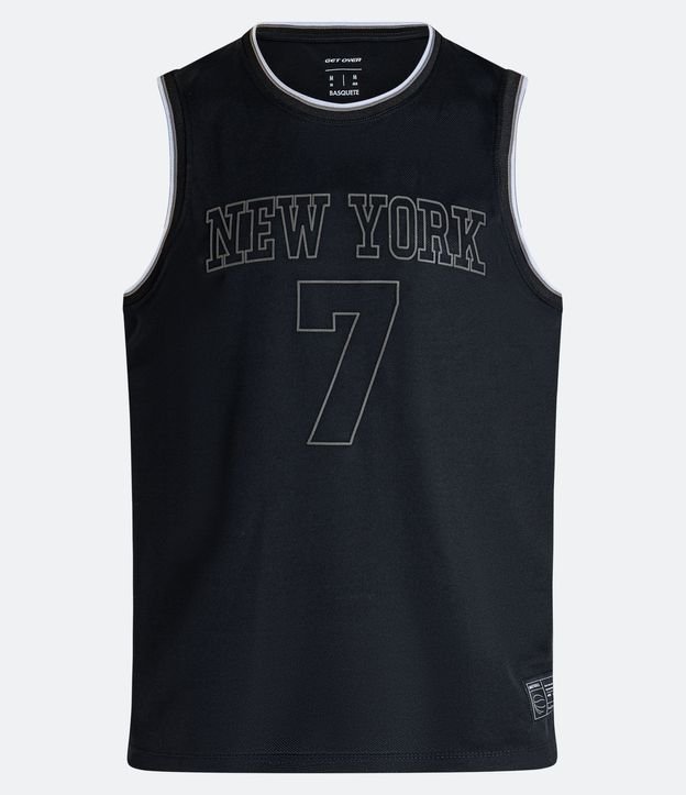 Musculosa Deportiva de Baloncesto en Dry Fit con Estampado New York 7