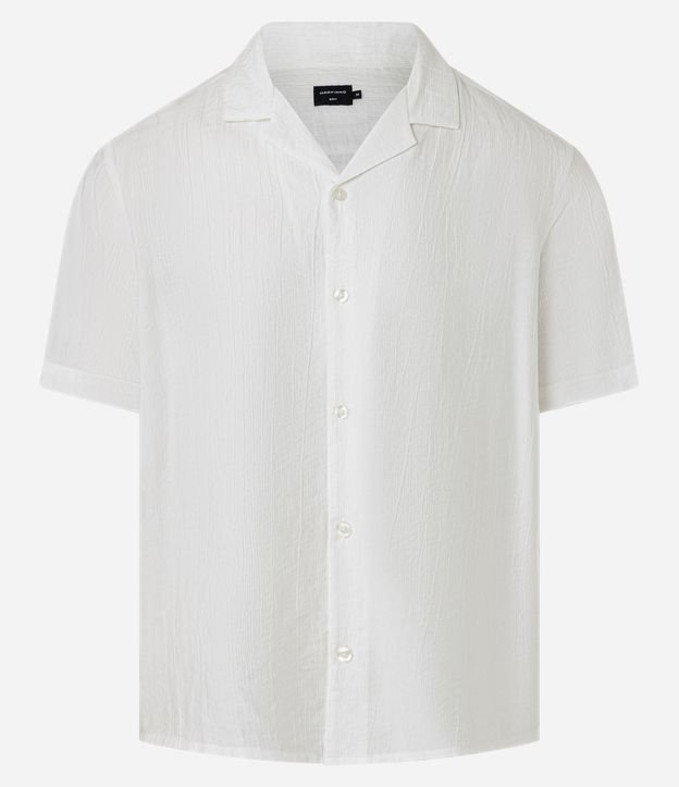 Camisa Slim en Viscosa con Textura Diferenciada y Cuello Inglés 6