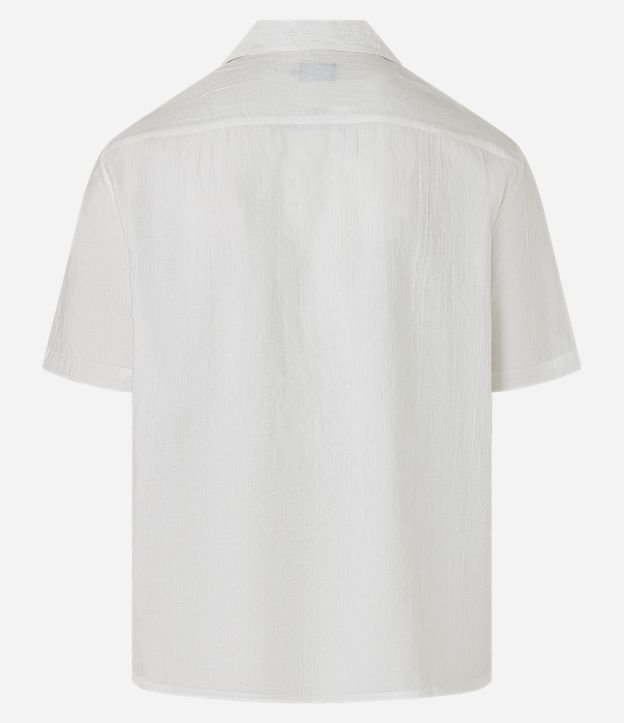 Camisa Slim en Viscosa con Textura Diferenciada y Cuello Inglés 7