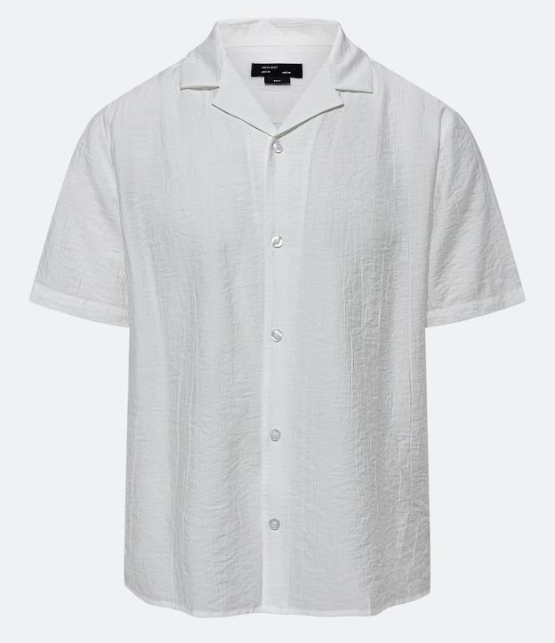 Camisa Slim en Viscosa con Textura Diferenciada y Cuello Inglés 5