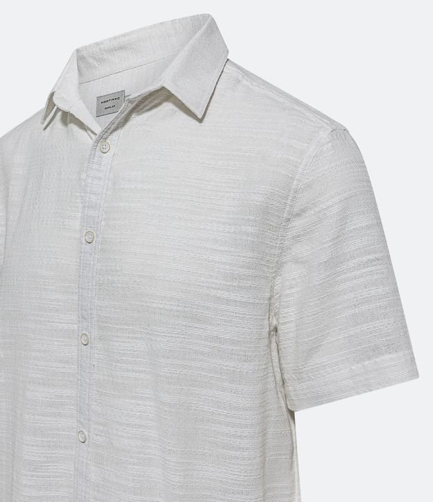 Camisa Comfort en Algodón Texturizado con Rayas 5