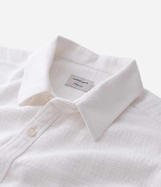 Camisa Comfort en Algodón Texturizado con Rayas 9