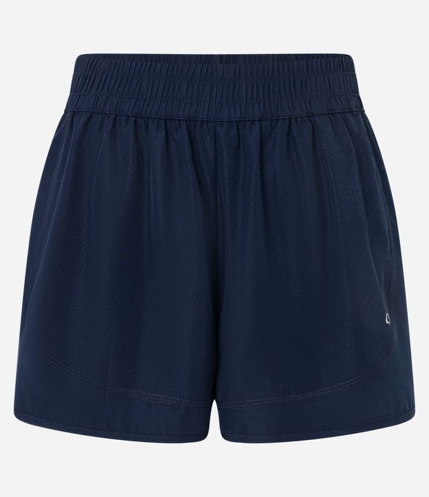Bermuda Runner Deportiva en Microfibra Ligera con Textura de Agueros 5