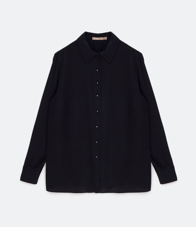 Camisa Básica en Crepé con Botones Curve & Plus Size 5