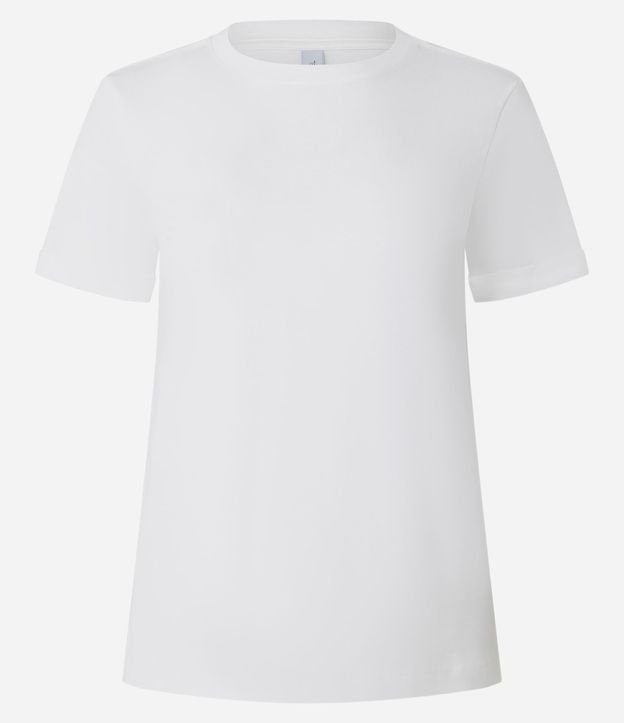 Remera en Media Malla con Manga Corta Doblada 8