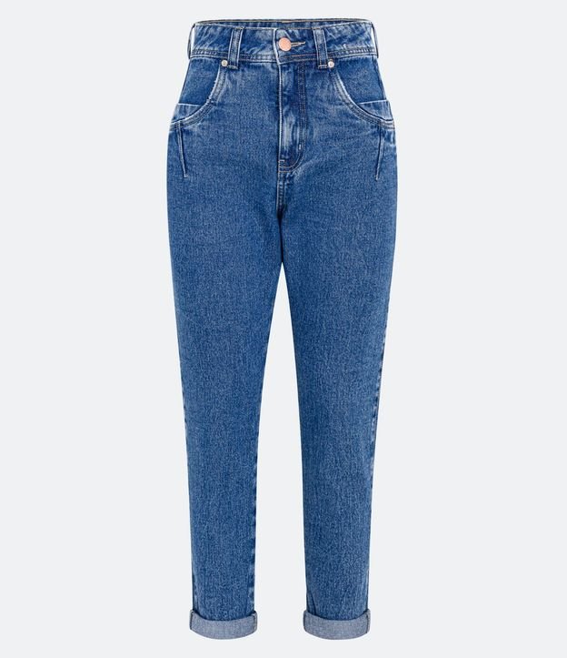 Pantalón Mom en Jeans con Bolsillos Diferenciados 2