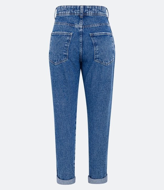 Pantalón Mom en Jeans con Bolsillos Diferenciados 3