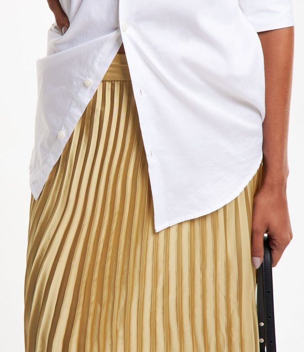 Pollera New Midi en Crepé Satinado y Plisada 5