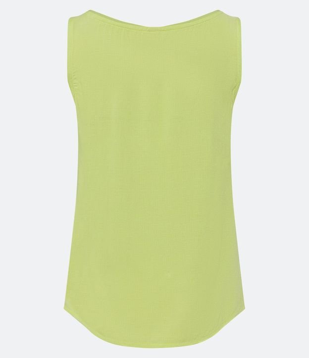 Blusa Musculosa en Viscosa con Cuello Redondo 3