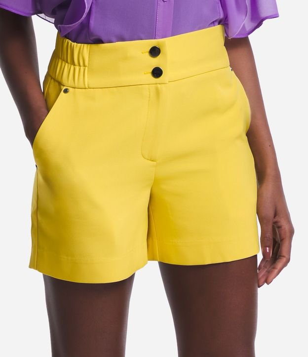 Short Sastre con Cintura Elástica y Abotonado Doble 2