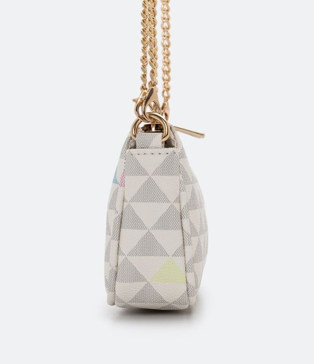 Cartera Pequeña Transversal con Estampa de Triángulos 7