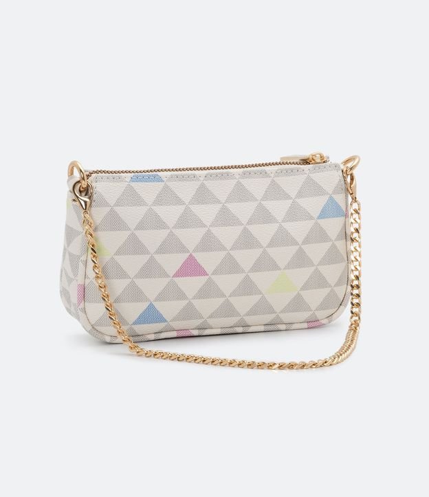 Cartera Pequeña Transversal con Estampa de Triángulos 3