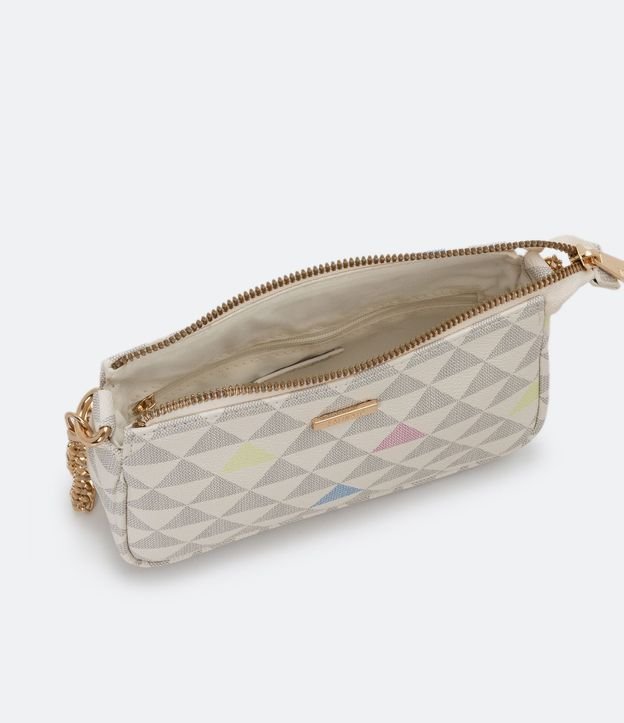 Cartera Pequeña Transversal con Estampa de Triángulos 4