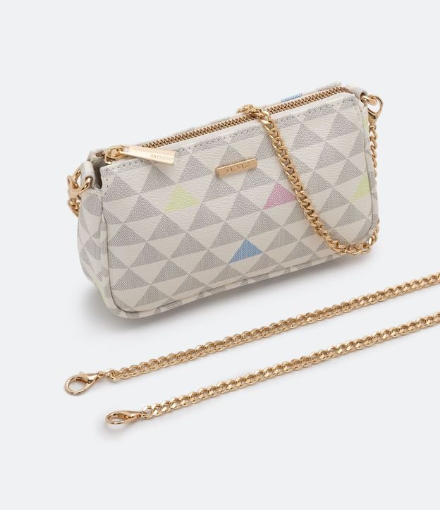 Cartera Pequeña Transversal con Estampa de Triángulos 5