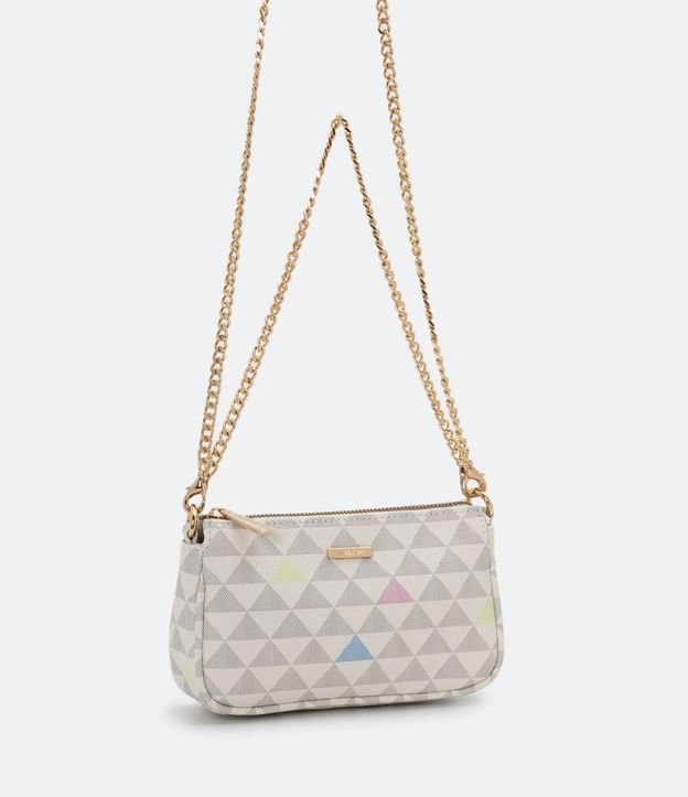 Cartera Pequeña Transversal con Estampa de Triángulos 6