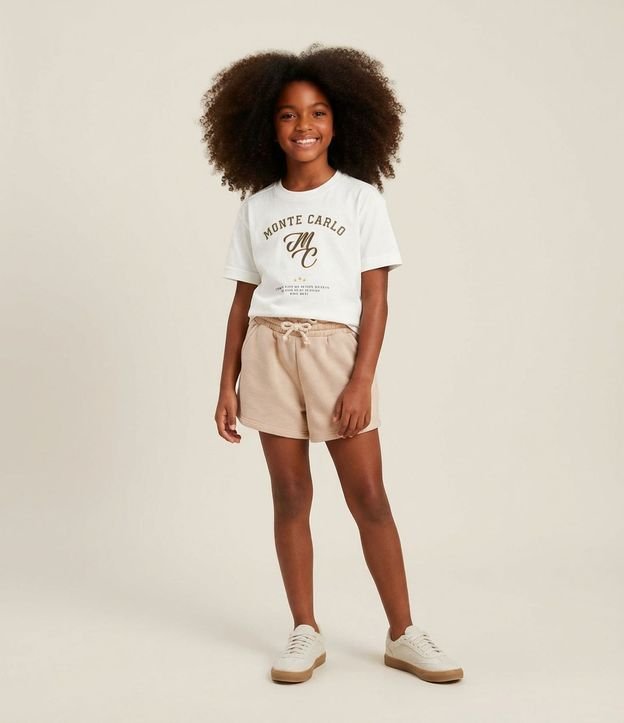 Short Clochard Infantil en Algodón con Bolsillo - Talle 5 a 14 años