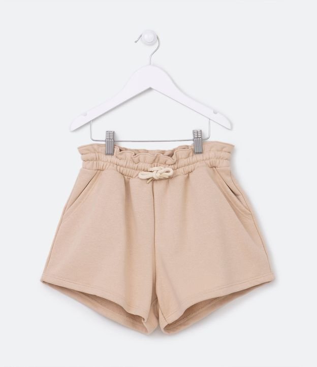 Short Clochard Infantil en Algodón con Bolsillo - Talle 5 a 14 años 2