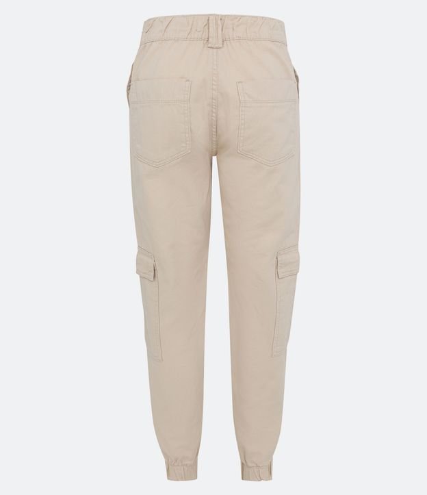 Pantalón Jogger Cintura Alta con Detalle de Hebilla y Bolsillos Cargo 6